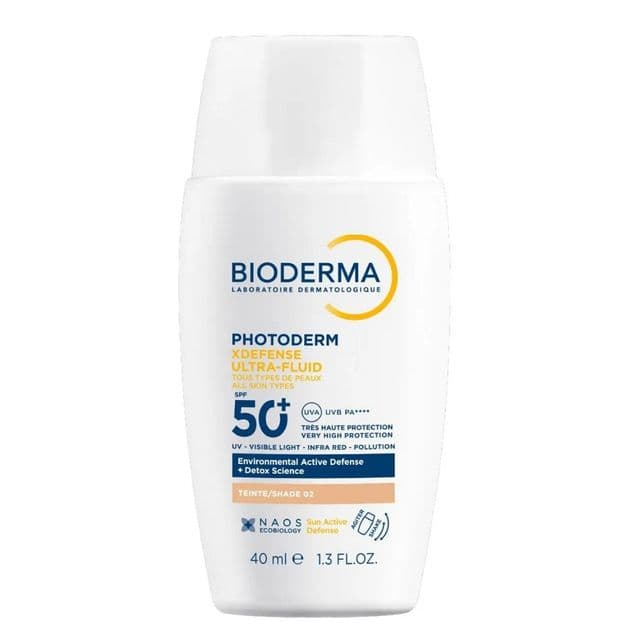 Protetor Solar BIODERMA Photoderm XDefense Ultra-Fluid Cor 02 FPS 50+ 40ml