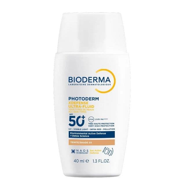 Protetor Solar Facial BIODERMA Photoderm XDefense Ultra-Fluid Cor 03 FPS 50+ 40ml