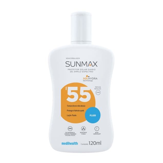 Protetor Solar SUNMAX Fluid FPS 55 120ml