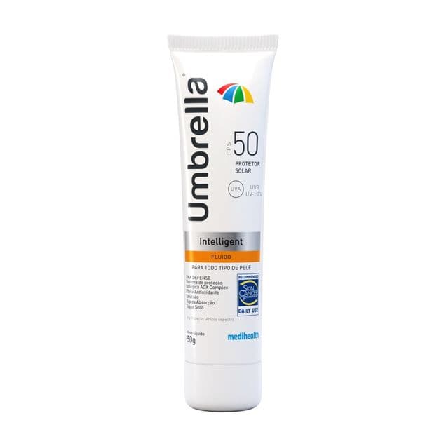 Protetor Solar Facial Fluido FPS50 Umbrella Intelligent 50g