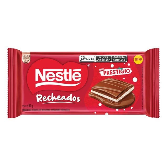 Chocolate ao Leite Nestlé Prestígio Recheado 90g