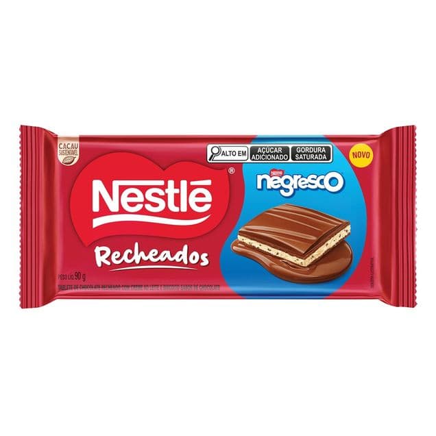 Chocolate Nestlé Recheado Negresco 90g