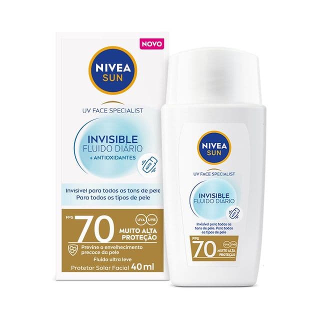 Protetor Solar Facial Nivea Sun Fluido UV Face Specialist Invisible Fluido Diário Fps70 40ml