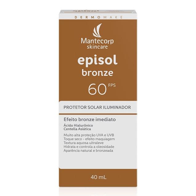 Protetor Solar Iluminador MANTECORP Skincare Episol Bronze 40ml