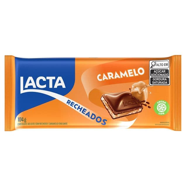 Chocolate ao Leite Lacta Laka Recheado Caramelo 104g