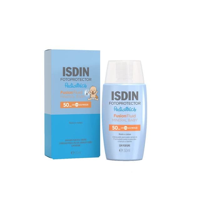 Protetor Solar Isdin Fotoprotector Pediatrics Fusion Fluid Mineral Baby 50ml