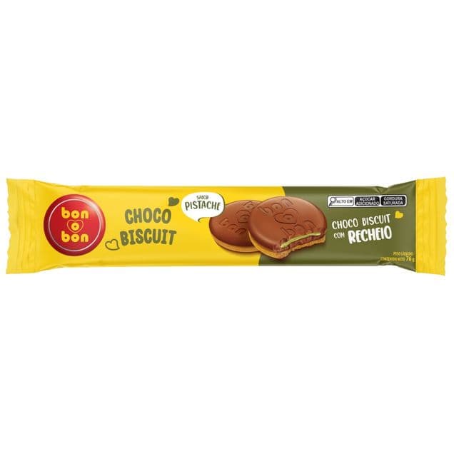 Biscoito Arcor Bon o Bon Pistache 76g