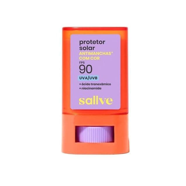 Protetor Solar Bastão Sallve FPS 90 Cor 7 Antimanchas 15g