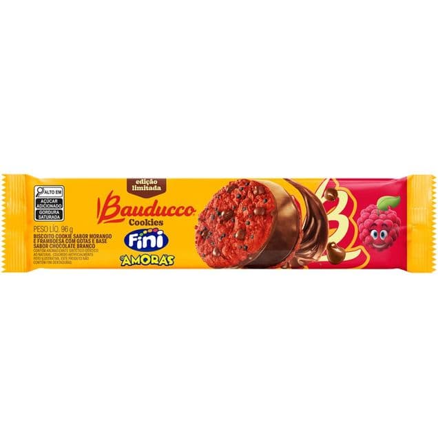 Biscoito Bauducco Cookies Fini Amoras 96g