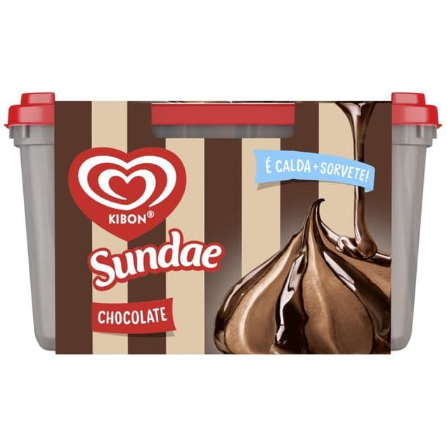 Sorvete Kibon Sundae Chocolate Trufado 1,4L
