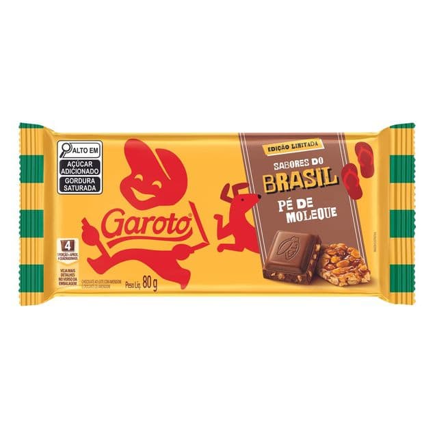Chocolate em Barra Garoto Sabores do Brasil Pé de Moleque 80g