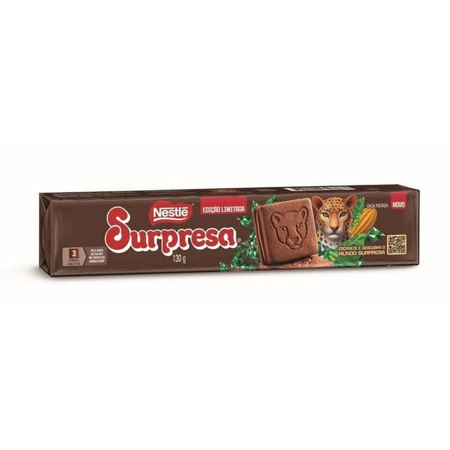 Biscoito Nestlé Surpresa Recheado Sabor Chocolate 130g