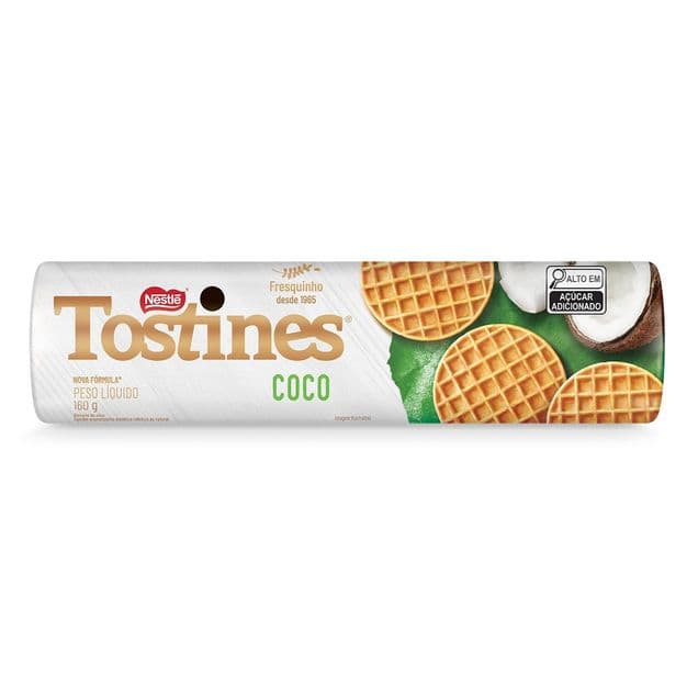 Biscoito Tostines Nestlé Sabor Coco 160g