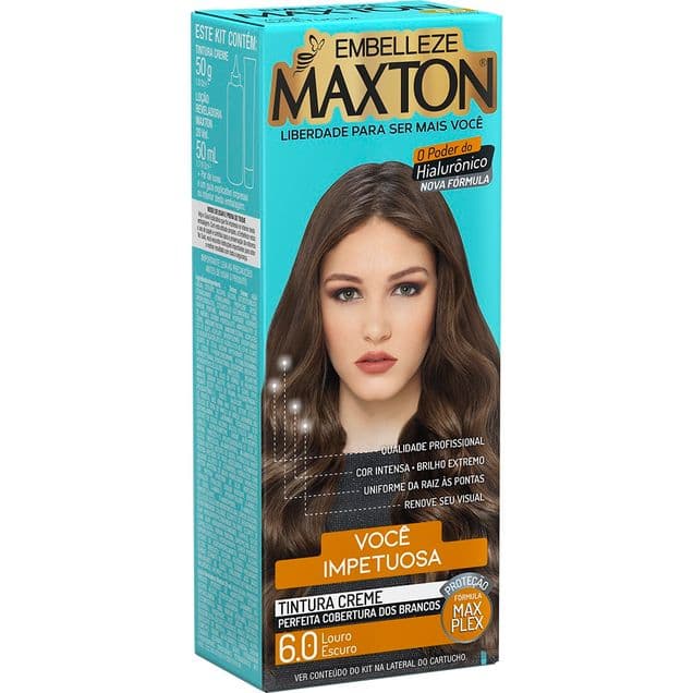Tintura Creme Maxton Louro Escuro 6.0 Você Impetuosa