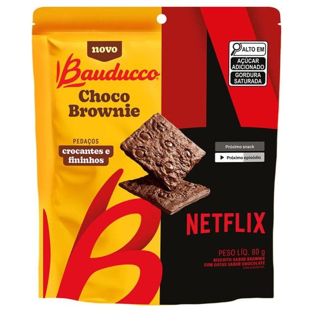 Biscoito Bauducco Choco Brownie Netflix 80g
