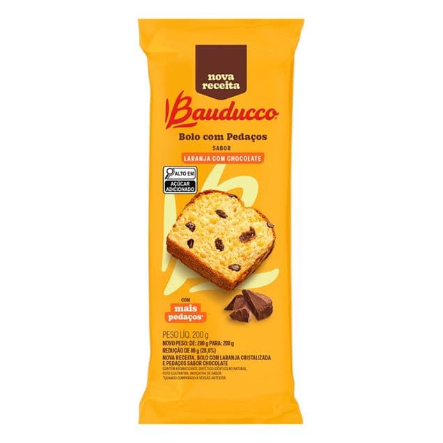Bolo Bauducco Laranja com Chocolate 200g