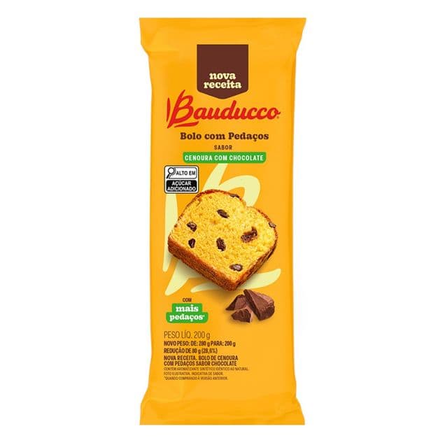 Bolo Bauducco Cenoura com Chocolate 200g