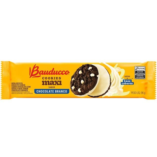 Biscoito Bauducco Cookies Chocolate Branco 96g