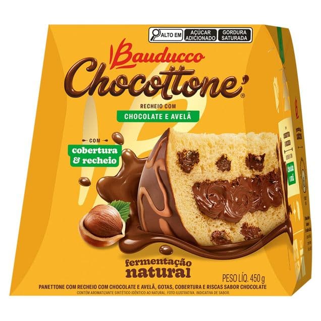 Chocottone Bauducco Chocolate e Avelã 450g