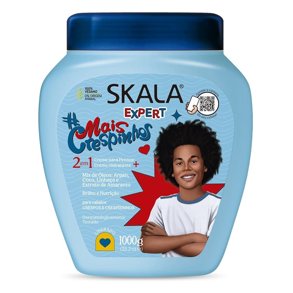Máscara Capilar Skala 2 em 1 Mais Crespinhos