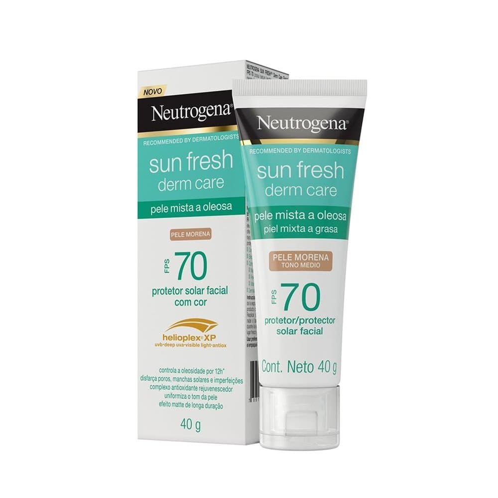 Protetor Facial Neutrogena Pele Morena FPS 70 - 40g