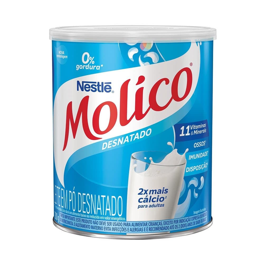 Leite em Pó Molico Desnatado Instantâneo 280g