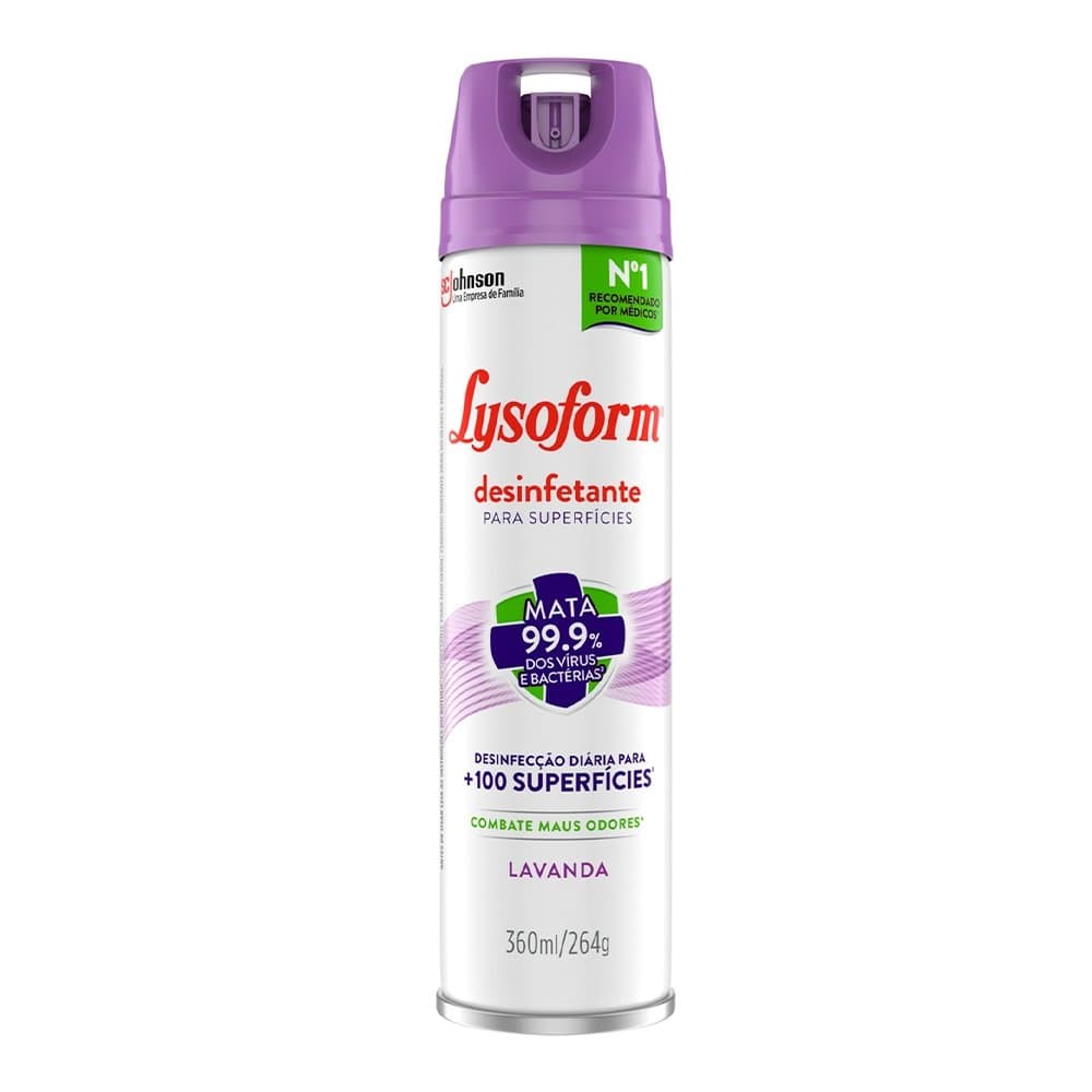 Desinfetante Lysoform Aerossol Lavanda 360ml