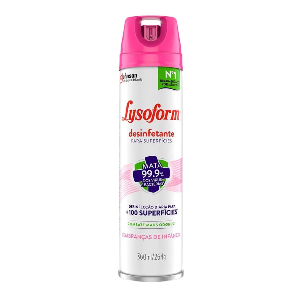 Desinfetante em Aerossol Lysoform Lembranças de Infância 360ml
