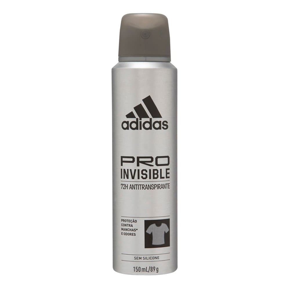 Desodorante Adidas Aerossol Masculino Antitranspirante Pro Invisible 150ml