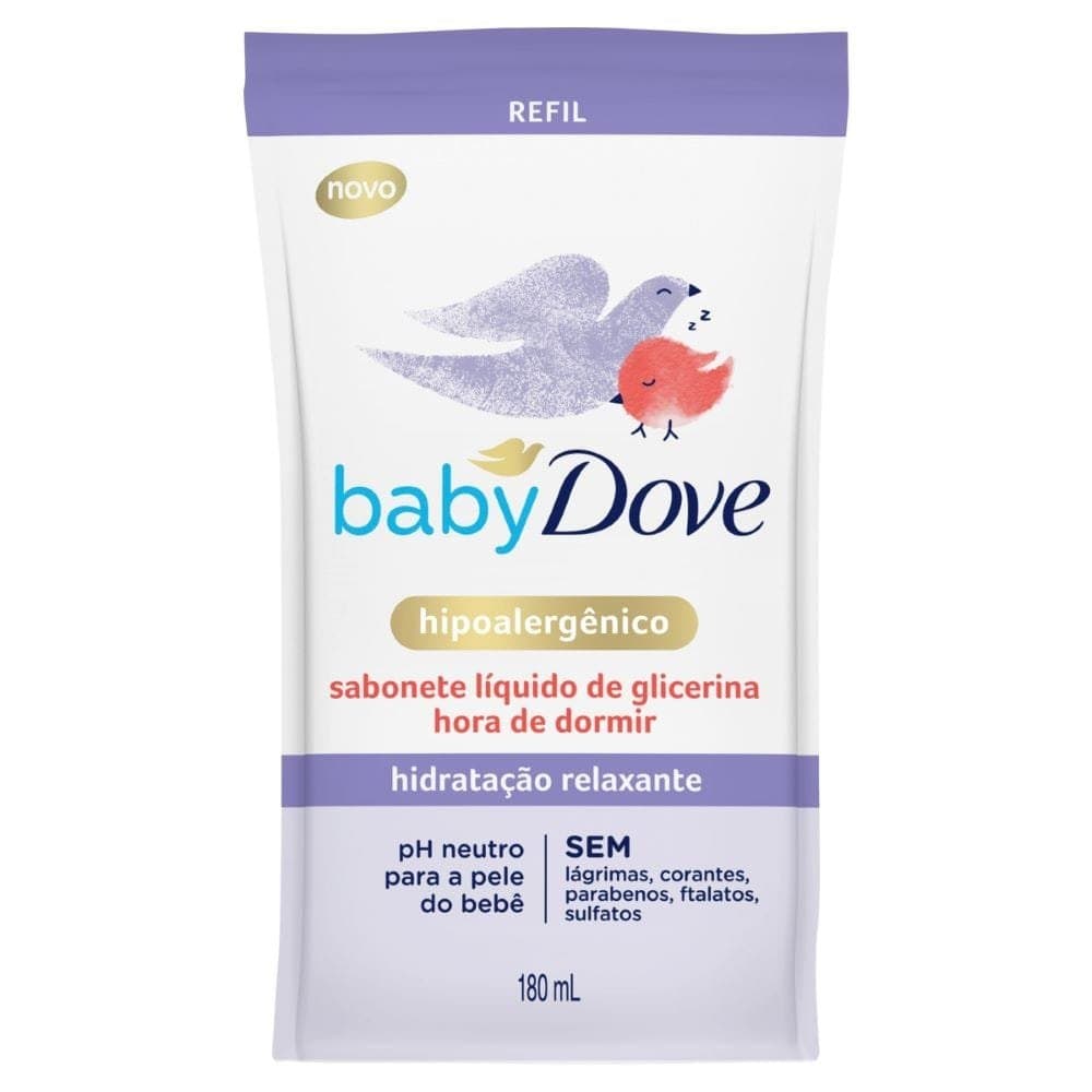 Sabonete Liquido Dove Baby 180ml Hora de Dormir Sache