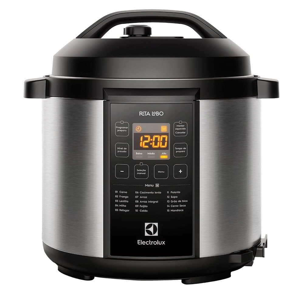 Panela Elétrica de Pressão Electrolux PCC20 - 6L, Painel Led Programável, Aço Escovado