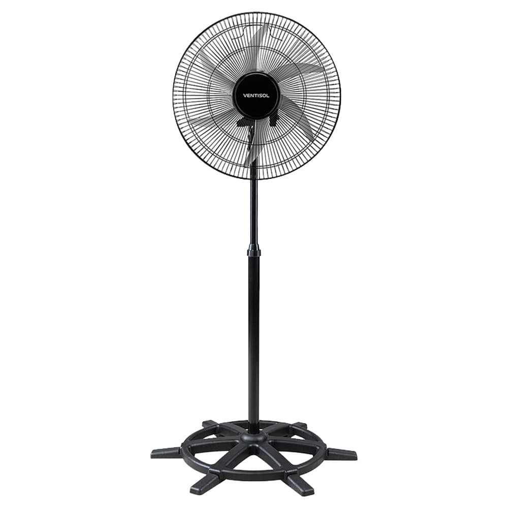 Ventilador de Coluna Ventisol Comercial 50cm, Ajuste Fino de Velocidade, 6 Pás, Preto, Bivolt
