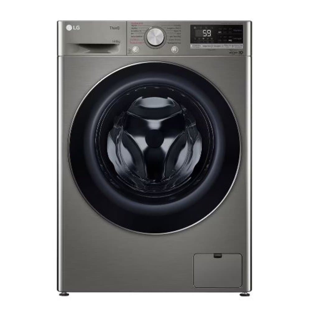 Máquina de Lavar Roupas 14Kg LG CV5014PC4 - Lava e Seca, Inox