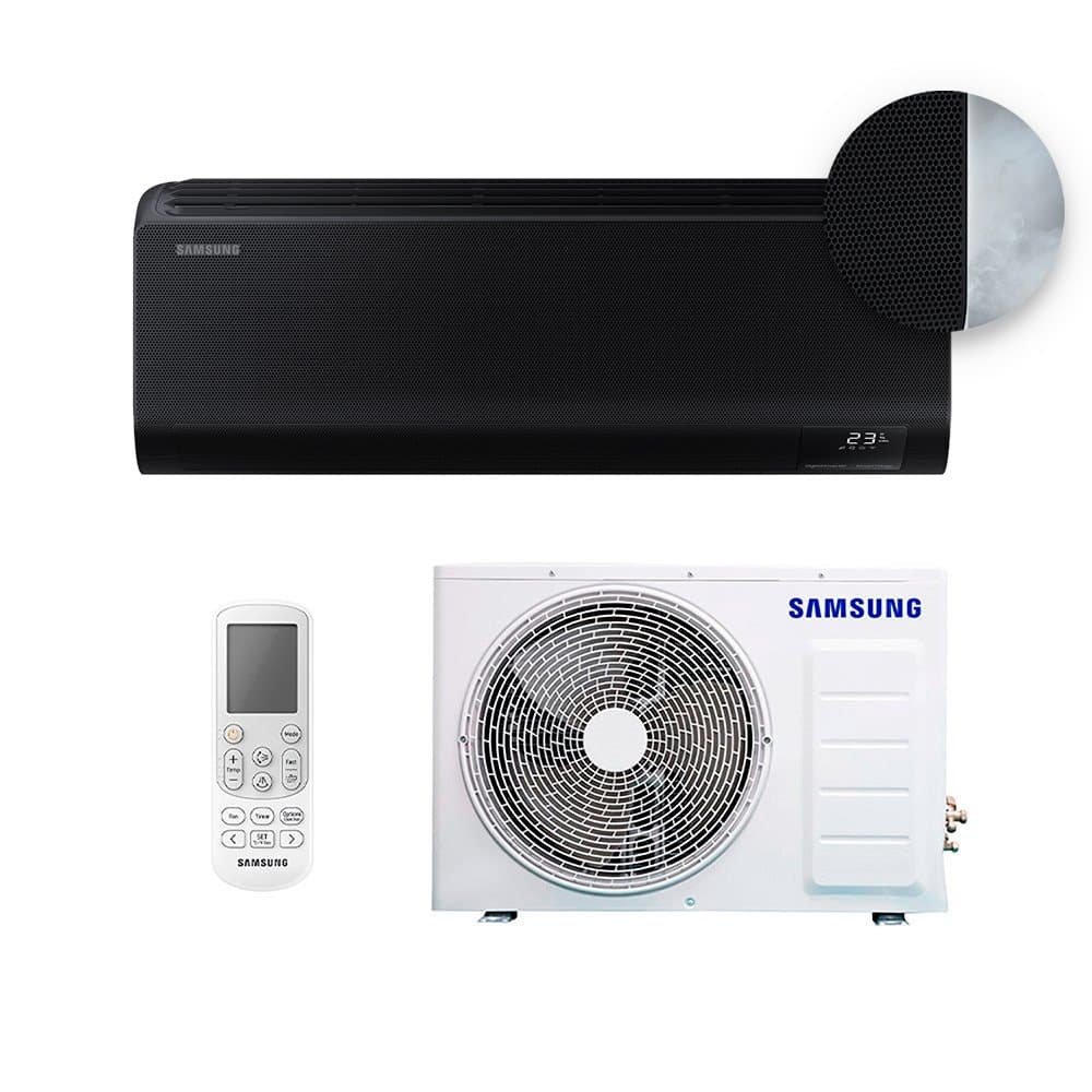 Ar Condicionado Hi Wall - Inverter - Windfree Connect Black - Samsung - 24.000 BTUs - Quen