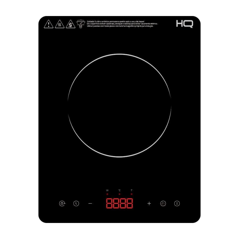 Cooktop de Inducao HQ 1 Boca Portatil 2000W Preto HQ-IDS2001P 220V