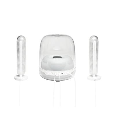 Caixa de Som Bluetooth Harman Kardon SoundSticks 4, Sistema de Som 2.1 Home, Branco - HKSOUNDSTK5WBR