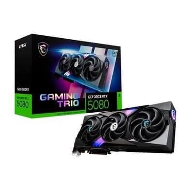 Placa de vídeo MSI GeForce RTX 5080 Gaming Trio OC