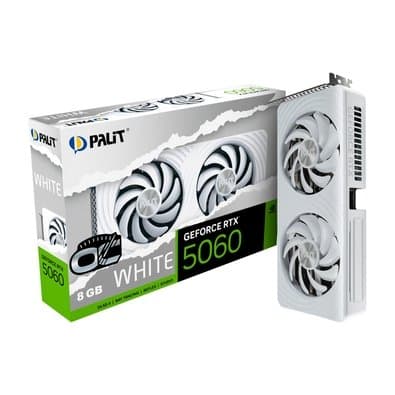 Placa de vídeo Palit GeForce RTX 5060 OC White