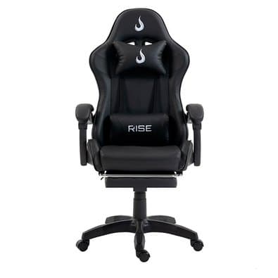 Cadeira Gamer Rise Mode X06, Ângulo Ajustável, Até 120Kg, Apoio Para os Pés Retrátil, Preto - RM-CG-X06-BK