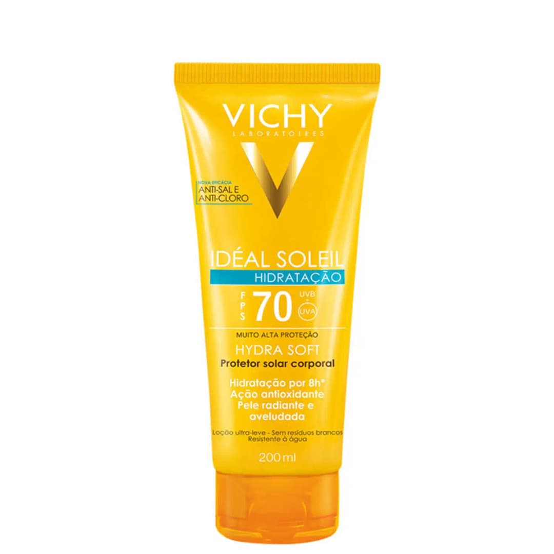 Vichy Ideal Soleil Hidrasoft FPS70 - Protetor Solar Corporal 200ml