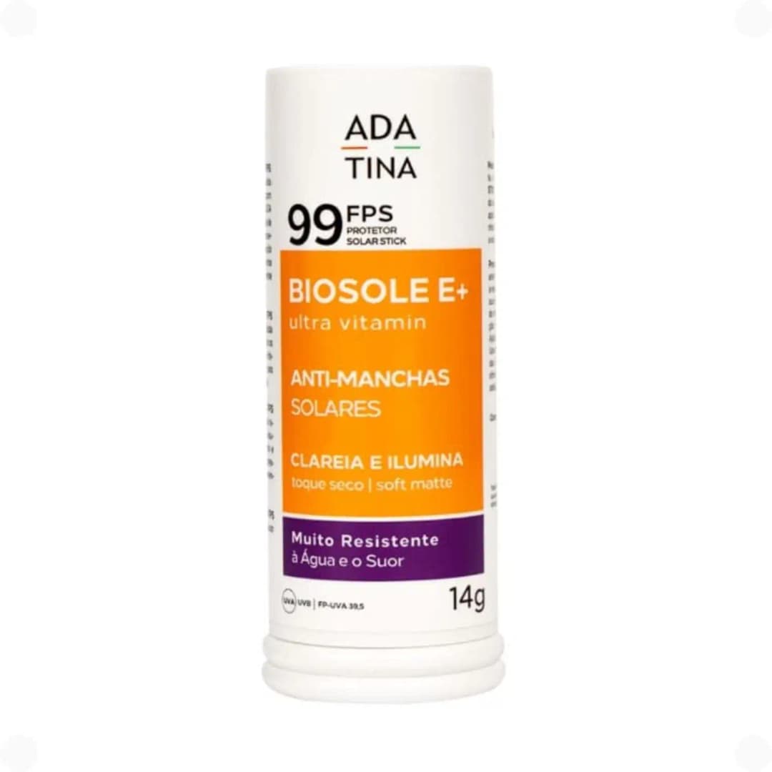 Ada Tina Biosole Stick FPS99 Sem Cor - Protetor Solar 14g