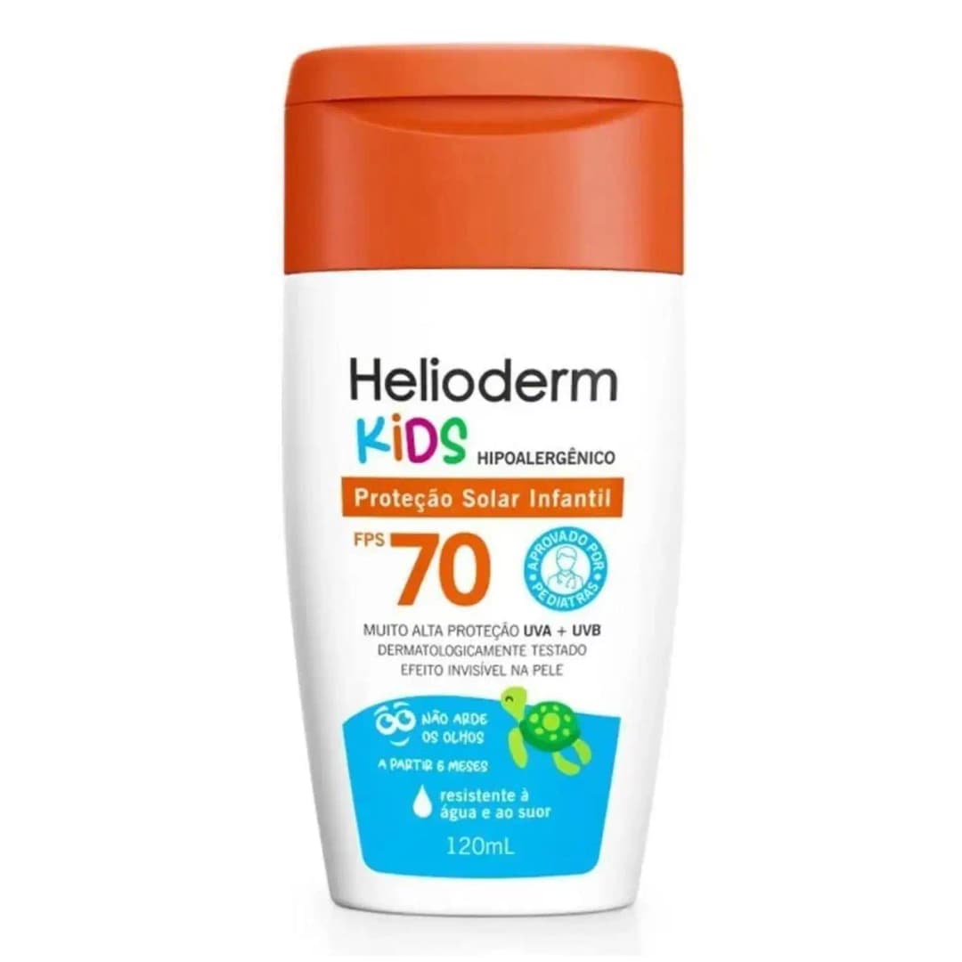 Helioderm Corporal Kids Fps70 120ml Protetor Solar