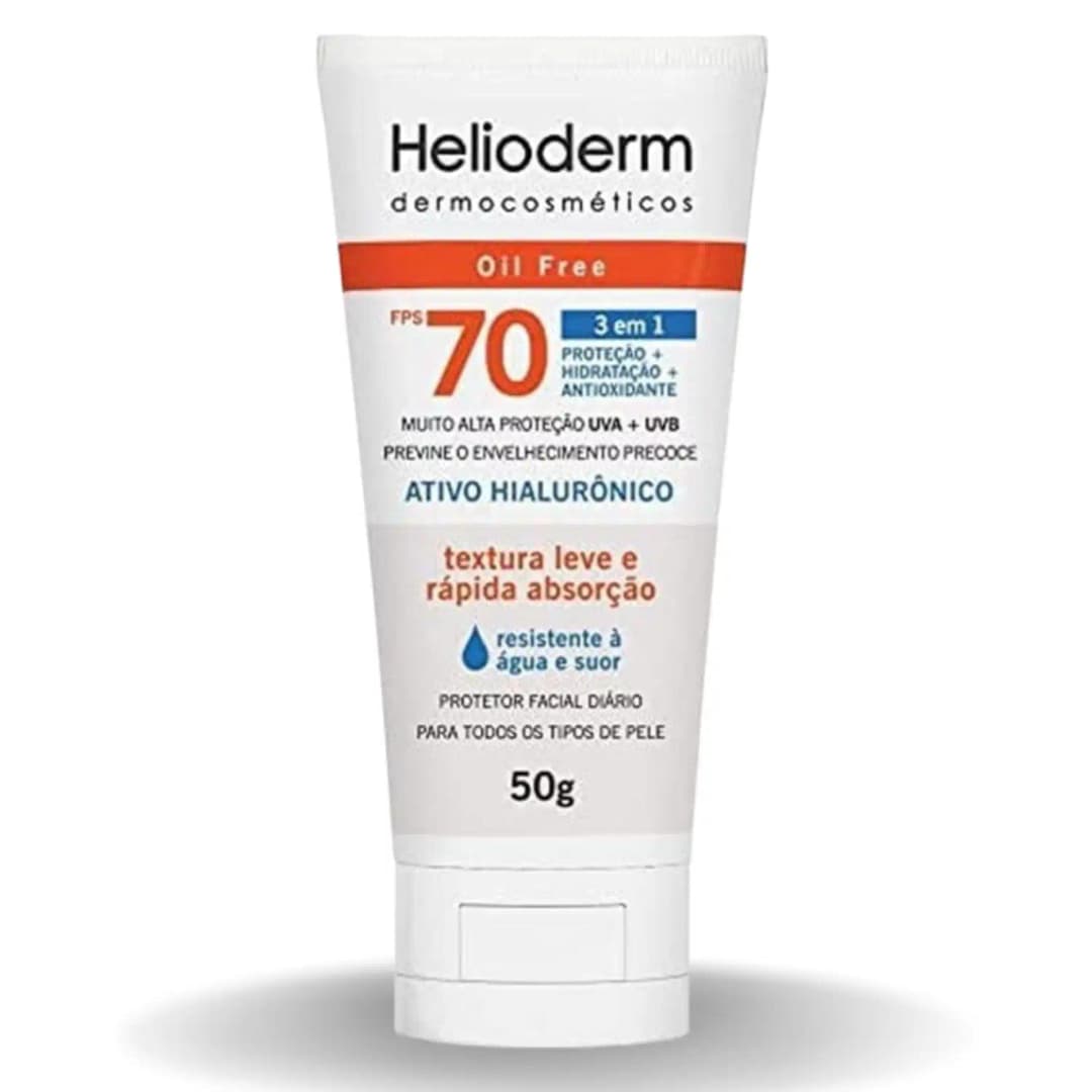 Protetor Solar Facial Oil Free FPS70 50G – Helioderm