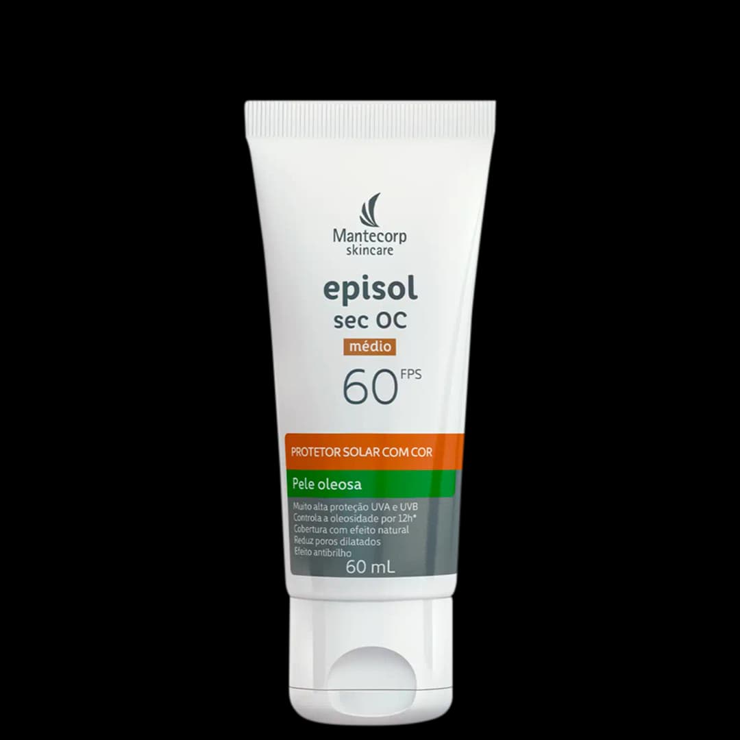 Mantecorp Episol Sec Oc FPS 60 Médio - Protetor Solar Facial com Cor 60ml