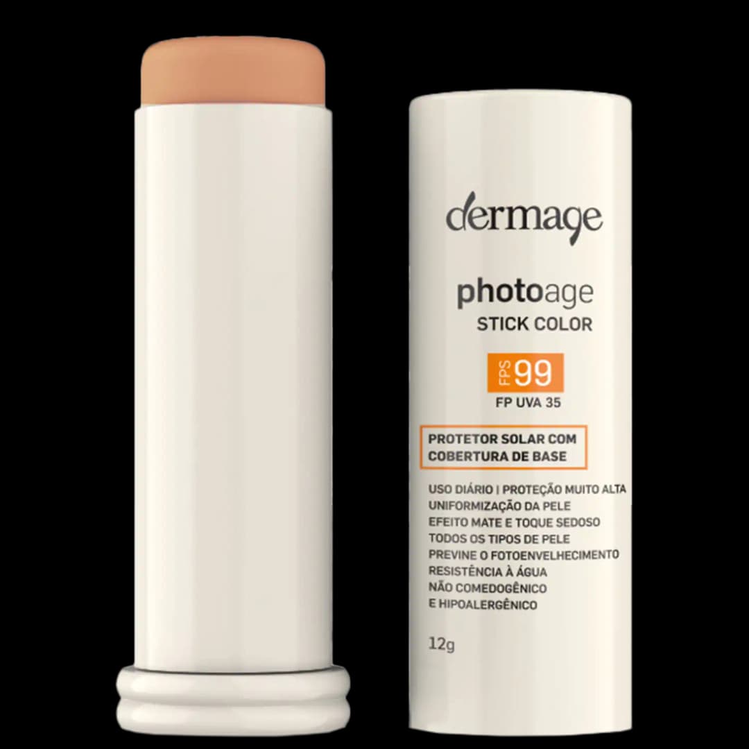 Dermage Photoage Stick FPS 99 Cor Nude - Protetor Solar com Cor 12g