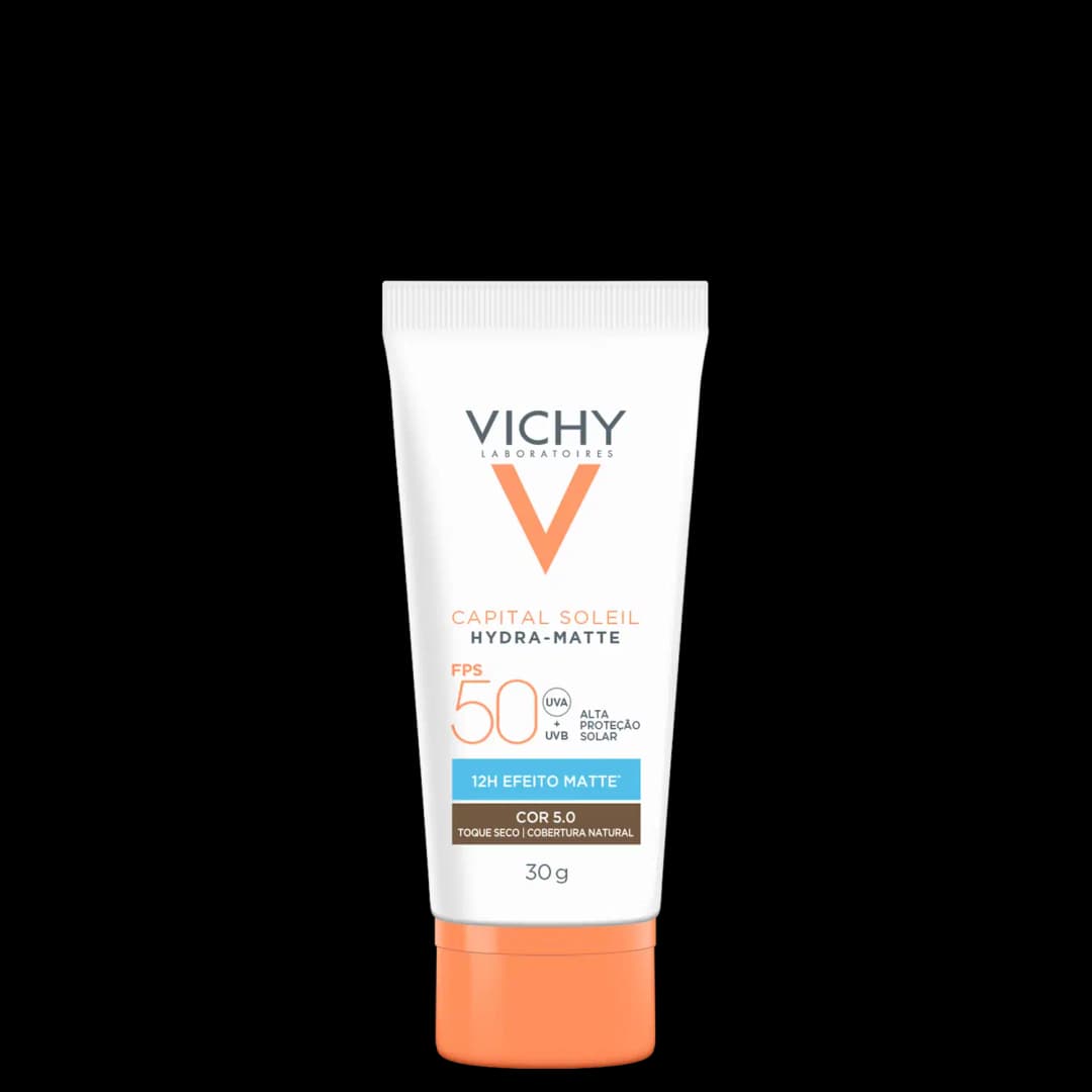 Vichy Capital Soileil Hydra-Matte FPS50 5.0 - Protetor Solar Facial com Cor 30g