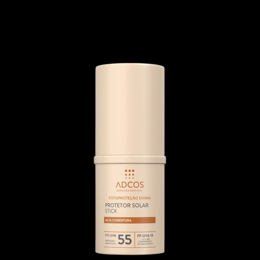 Adcos Fotoproteção Diária Tonalizante Stick FPS55 Beige - Protetor Solar Facial com Cor 17g