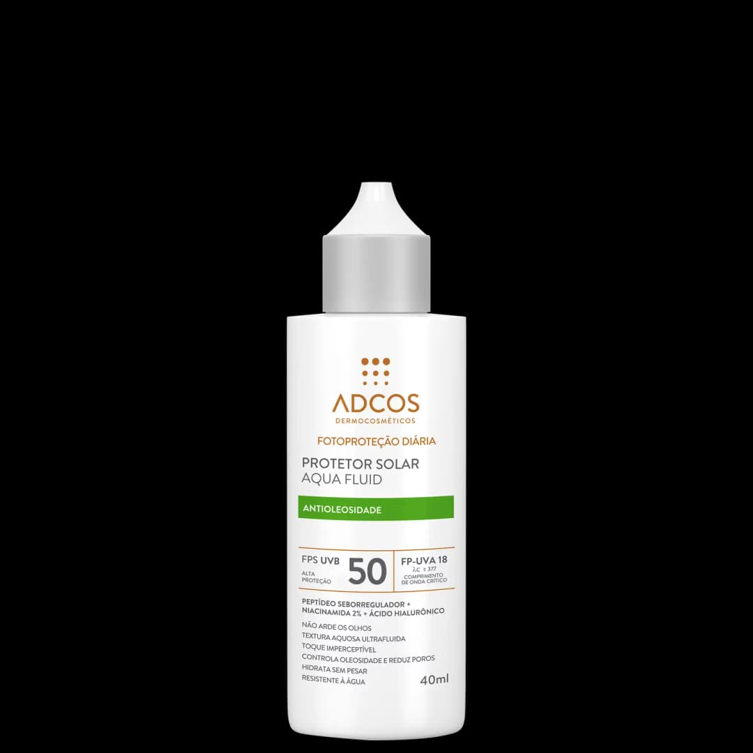 Adcos Fotoproteção Diária Aqua Fluid FPS50 Incolor - Protetor Solar Facial 40ml
