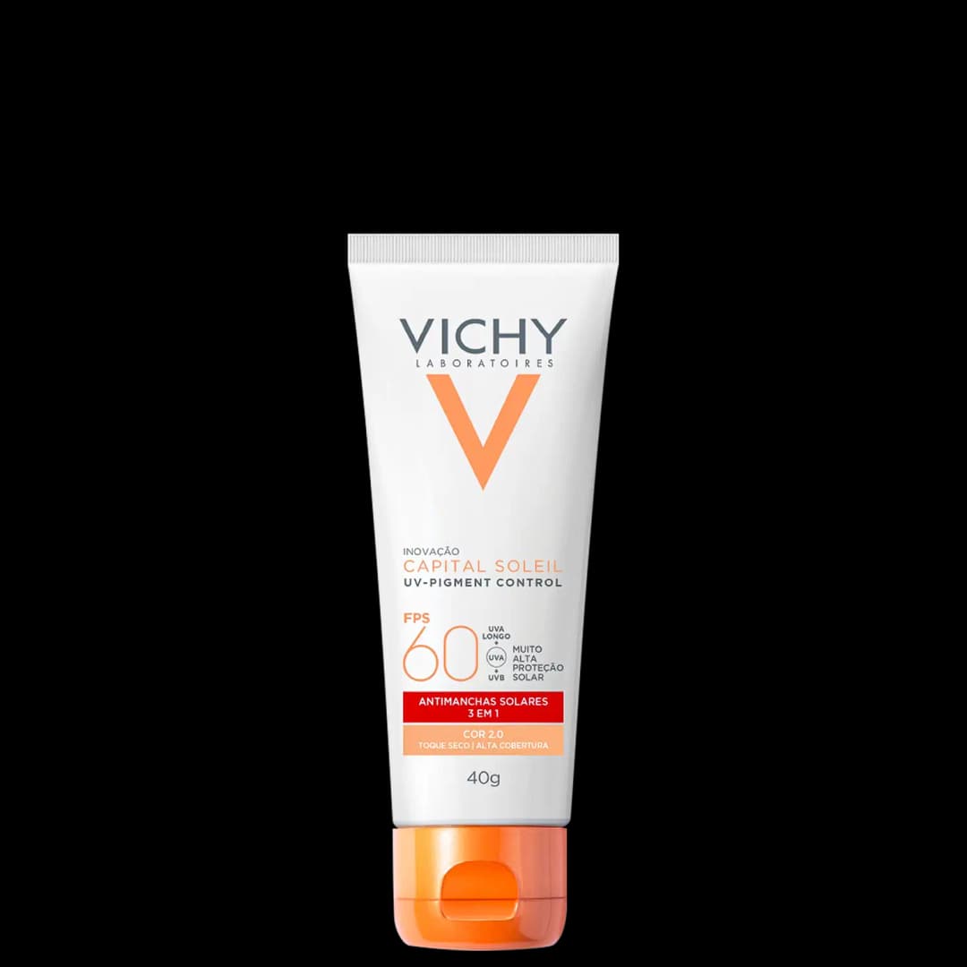 Vichy Capital Soleil UV Pigment Control FPS60 Cor 2.0 - Protetor Solar com Cor 40g