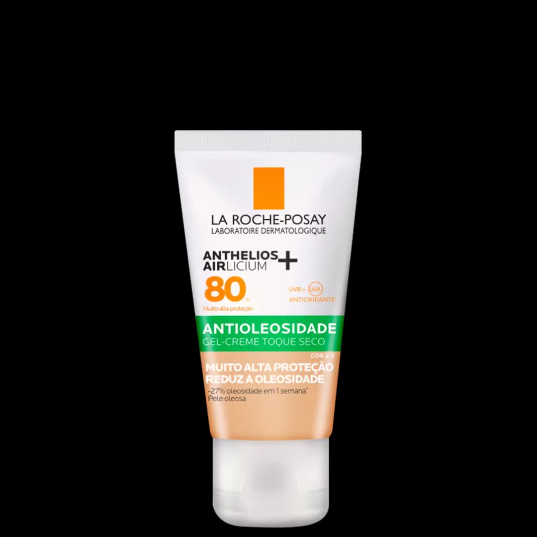 La Roche Posay Anthelios Airlicium+ FPS80 Cor 2.0 - Protetor Solar Antioleosidade com Cor 40g